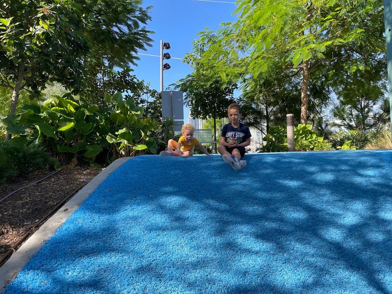 Soft, Rubberized Ground for Safer Play