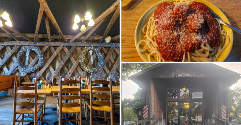 Some Of Ohio’s Best Spaghetti Is Served Inside This Historic Covered Bridge Restaurant