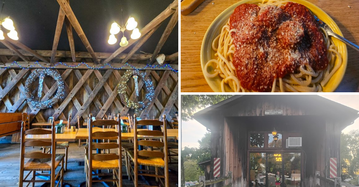Some Of Ohio’s Best Spaghetti Is Served Inside This Historic Covered Bridge Restaurant