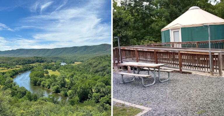 Spend The Night In A Riverside Yurt At This Beautiful Virginia State Park