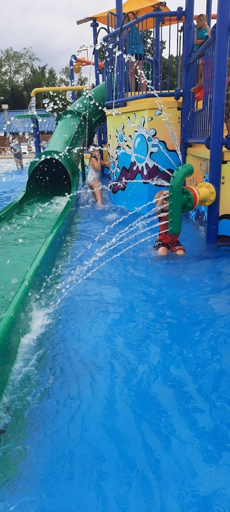 Splash Pad and Kiddie Area Built for Little Ones