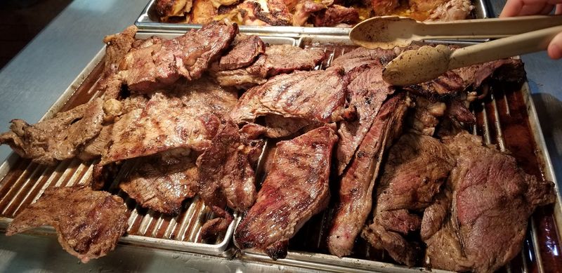 Steak Option Right at the Hot Bar — No Extra Charge