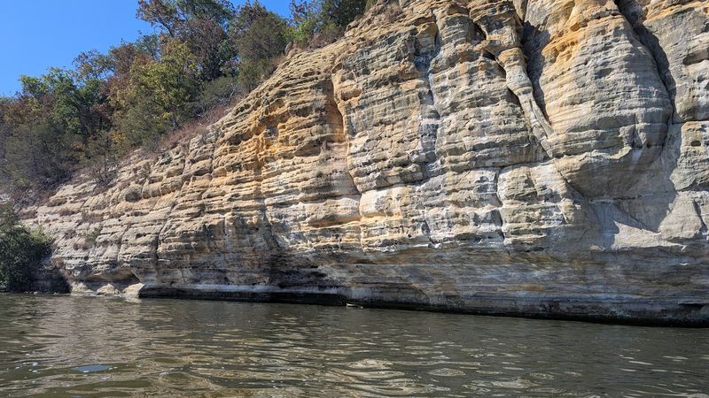 Stunning Sandstone Bluffs Visible From the Scenic Drive In