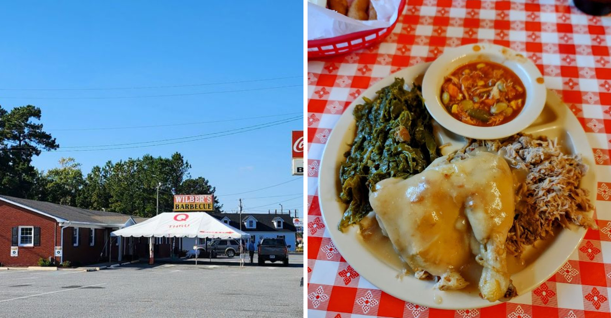 The Baked BBQ Chicken At This North Carolina Restaurant Is Famous For Its Rich Flavorful Gravy