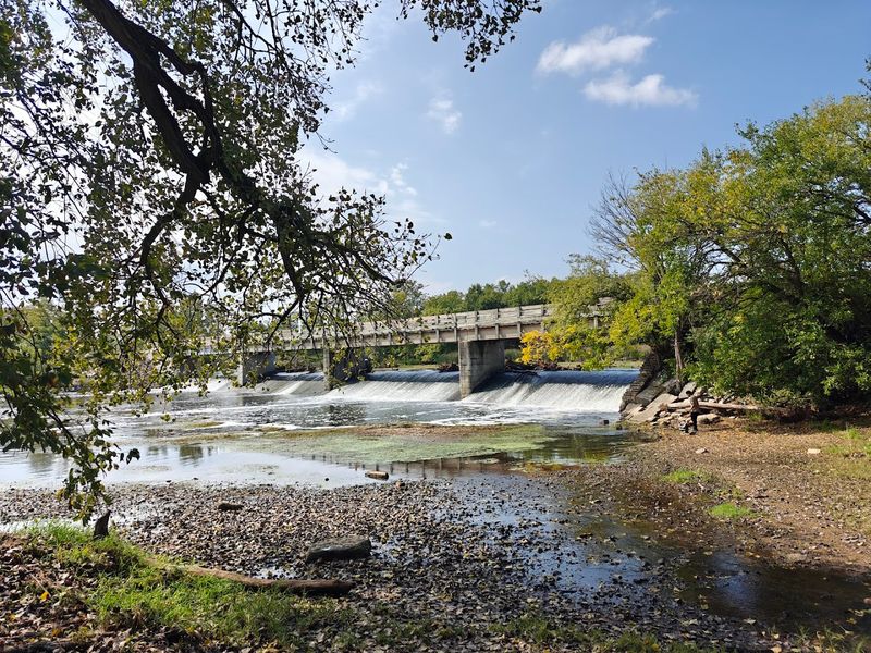 The Channahon Dam and Waterfall