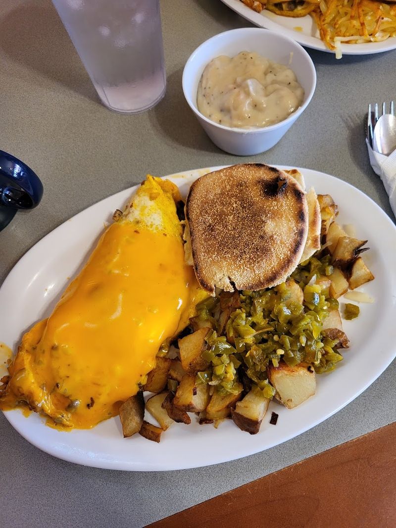 The Chorizo Omelet With Spicy Home Fries