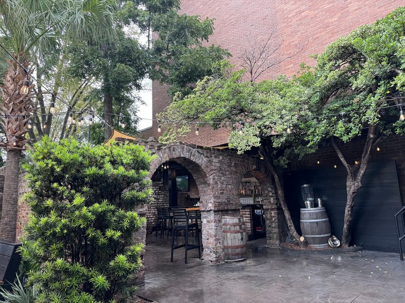 The Enchanting Brick-Walled Courtyard Patio