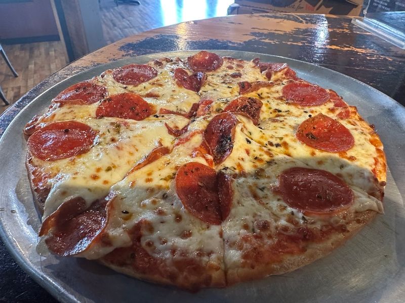 The Famous Thin-Crust Pepperoni Pizza