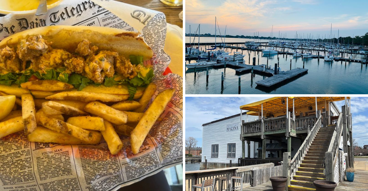 The Fried Oyster Po Boy At This Virginia Waterfront Restaurant Is Worth The Trip By Itself