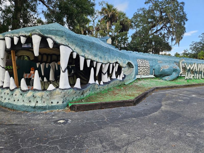 The Giant Concrete Alligator Entrance You Won't Forget