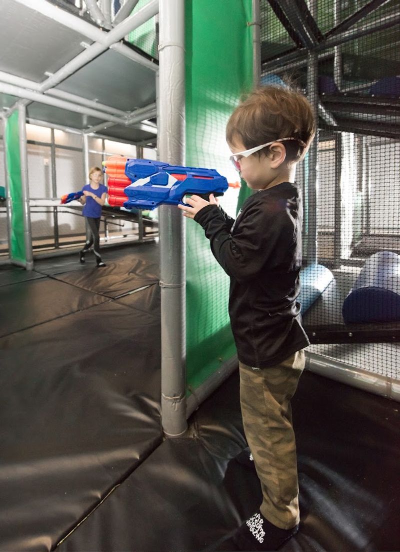 The Giant Play Structure with Nerf Guns