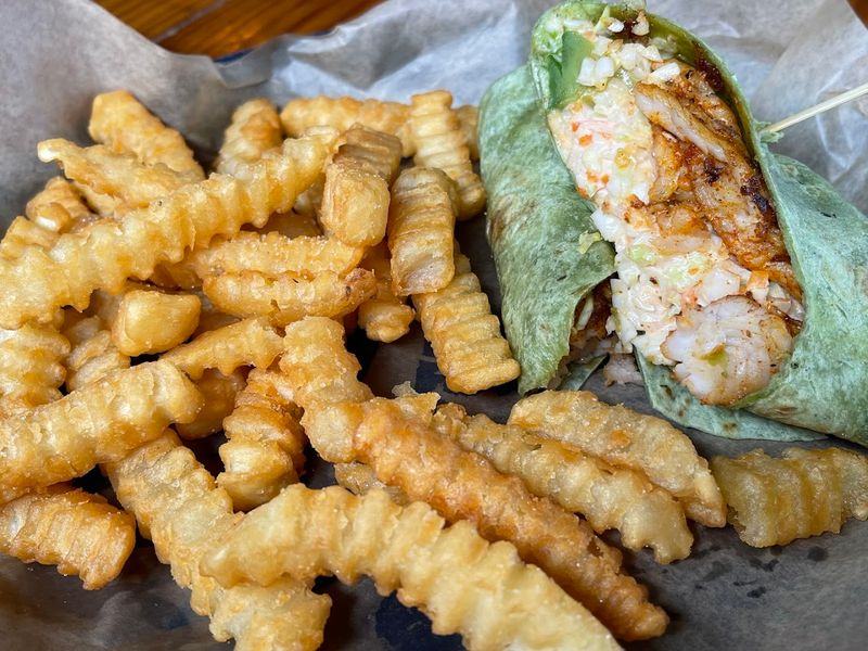 The Grilled Grouper Wrap With Pineapple Mango Salsa The Grilled Grouper Wrap With Pineapple Mango Salsa