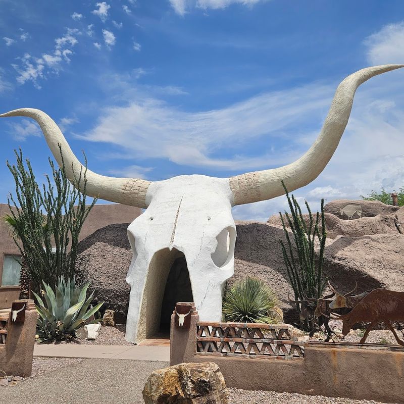 The Iconic Giant Steer Skull Entrance The Iconic Giant Steer Skull Entrance