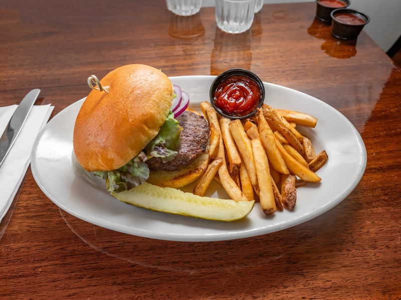 The Maguires Burger with Brie and Arugula