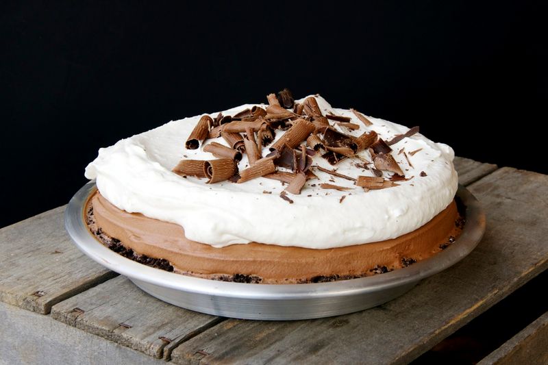 The Mile High Chocolate Pie for Serious Chocolate Fans