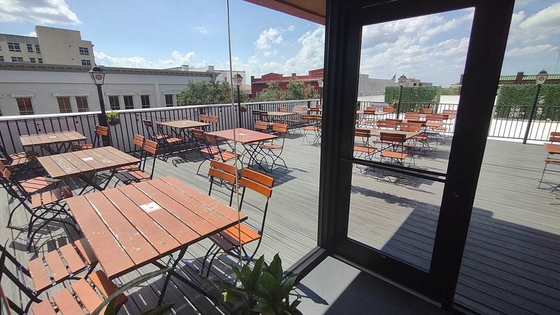 The Rooftop Patio: Cornhole, Fireworks, and Fresh Air