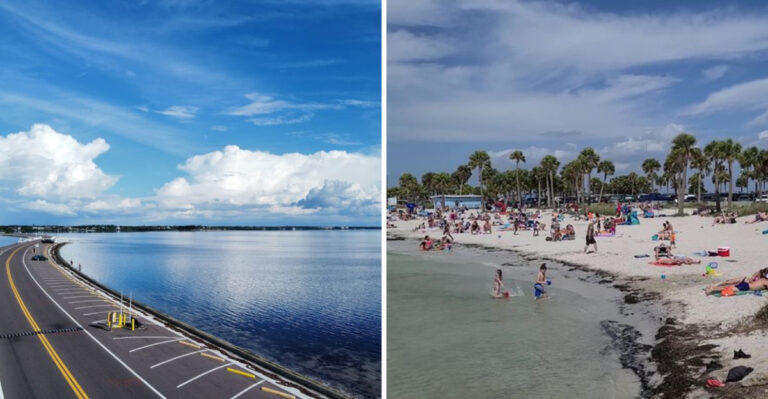 The Scenic 1-Mile Drive That Leads Straight To This Sugar-White Beach In Florida