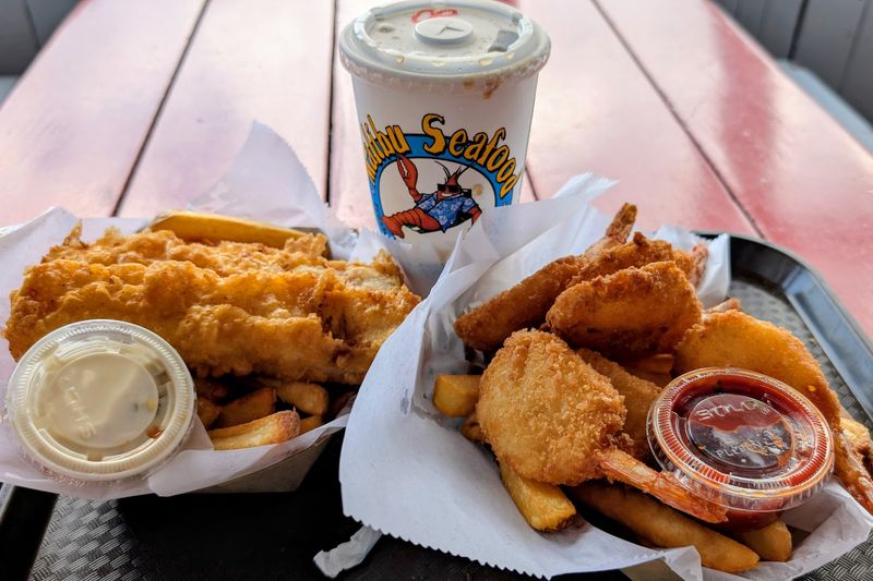 The Seafood Combo and Fries