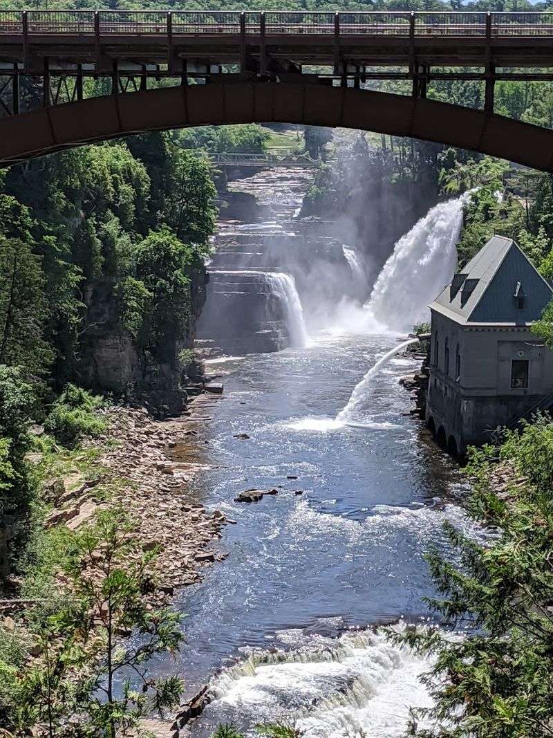 The Shaded Grotto and Railroad Trestle Bridge
