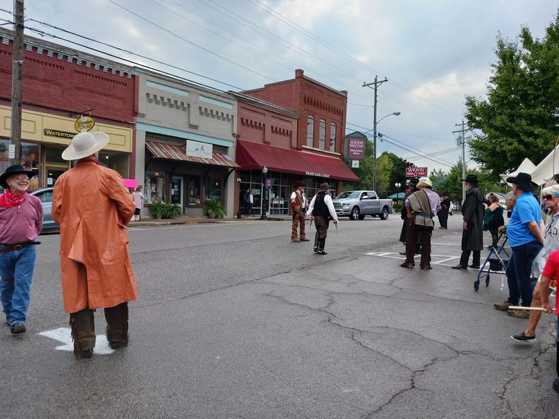 The Thrilling Train Robbery Performance