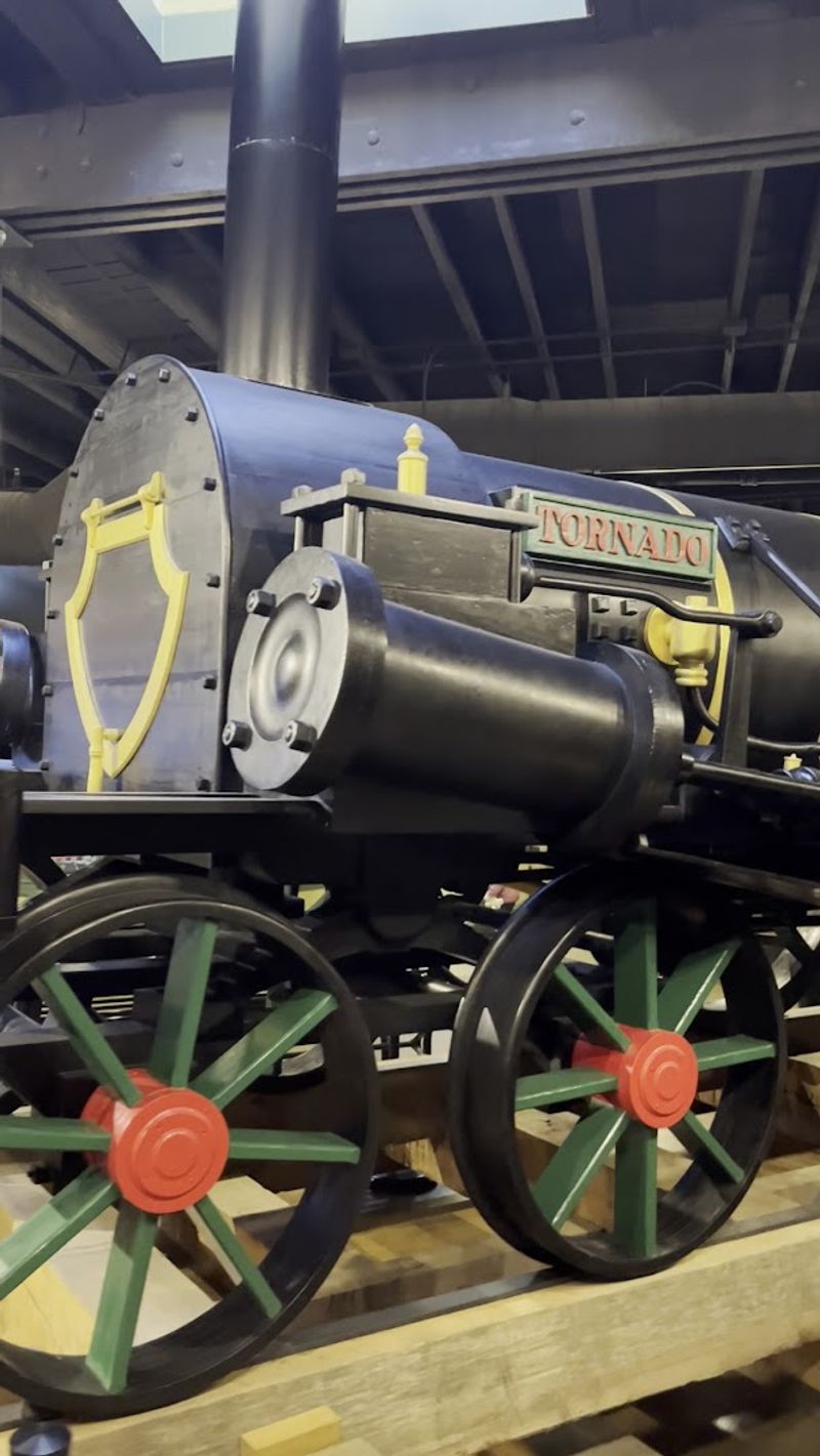 The Tornado Building and Its Replica Steam Engine Wonder