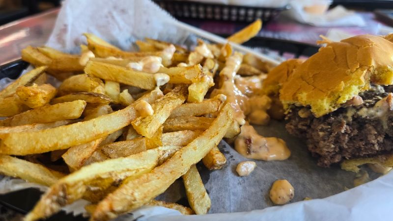 The Woody Burger With Horseradish Bacon Sauce