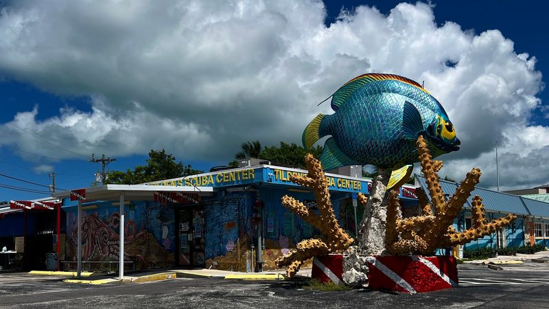 The World's Largest Queen Angel Fish Statue