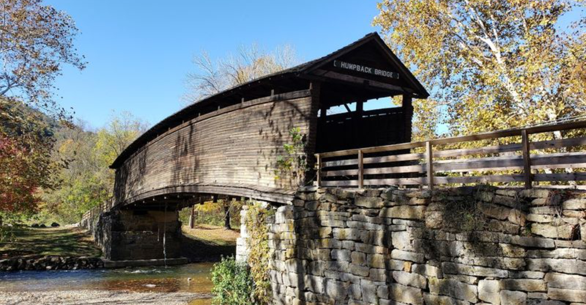 This 19th Century Covered Bridge In Virginia Looks Like It Was Pulled From A Storybook