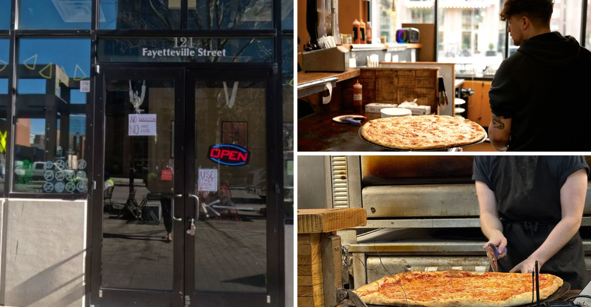 This No Frills North Carolina Pizzeria Serves Giant Pizzas That Are Nearly The Size Of A Bicycle Wheel