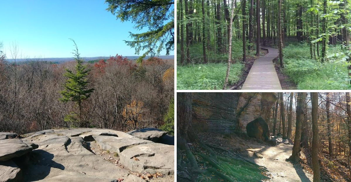 This Scenic 4.1-Mile Ohio Trail Features Dramatic Cliffs And Rock Formations That Feel Almost Otherworldly