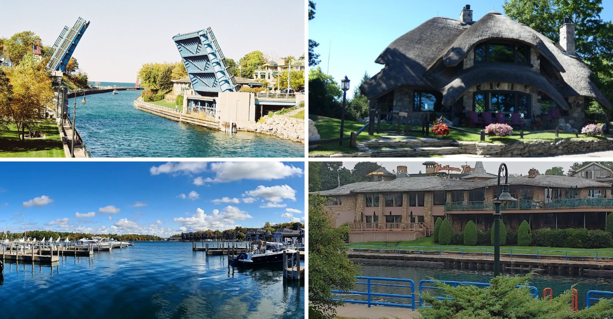 This charming Michigan harbor town feels like a hidden European village