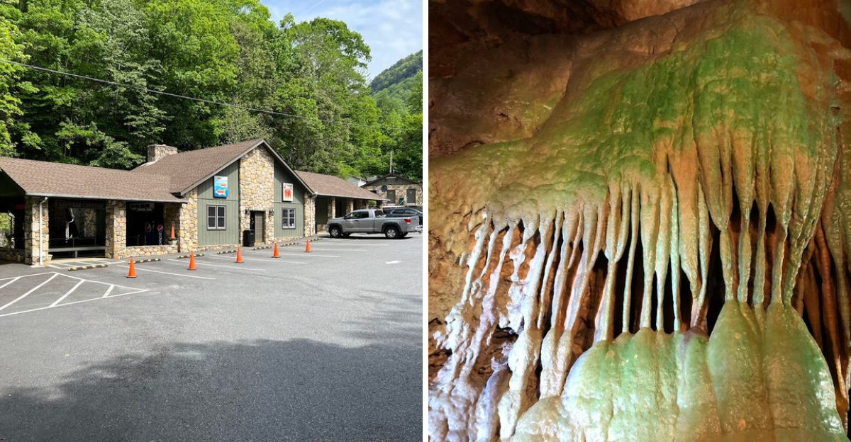 This gorgeous underground world hidden inside a North Carolina mountain feels like stepping onto another planet