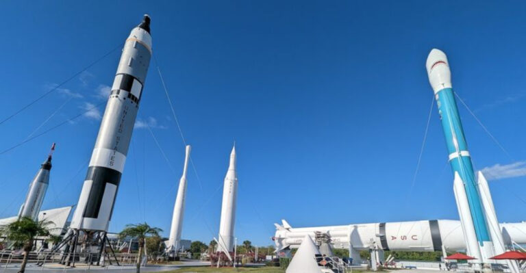 This massive Florida space exhibit is home to the world’s largest rocket, towering above the Statue of Liberty
