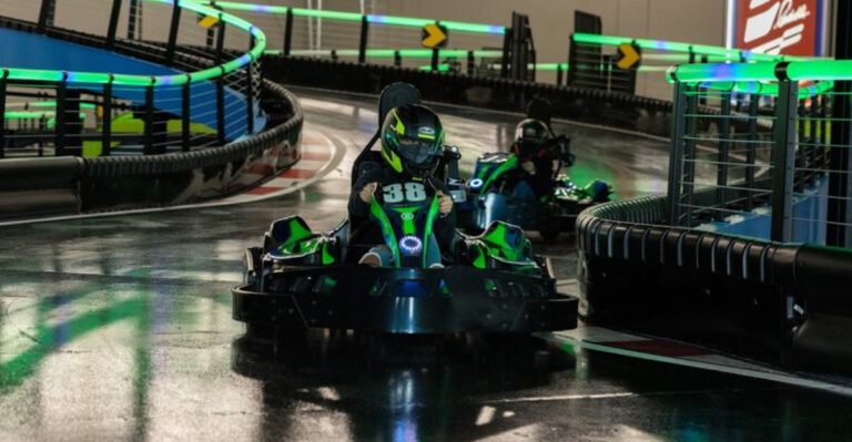 This massive indoor Texas go-kart track delivers the ultimate adrenaline rush for thrill seekers