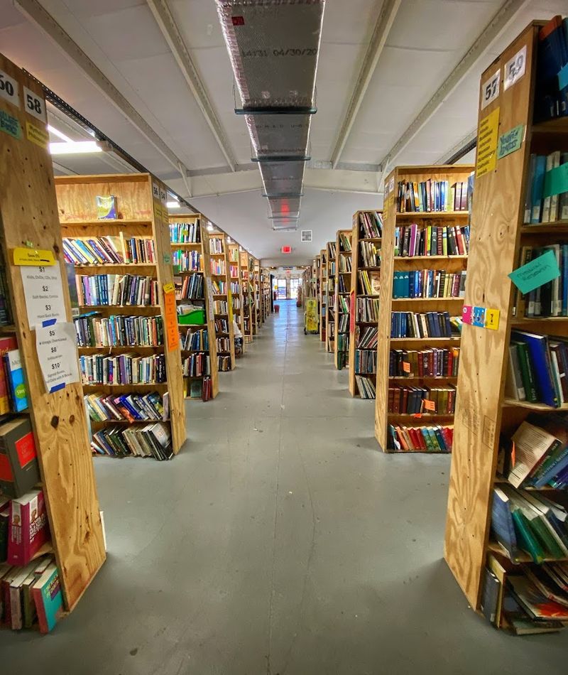 Three Miles of Shelving Stretching Across a Massive Space Three Miles of Shelving Stretching Across a Massive Space