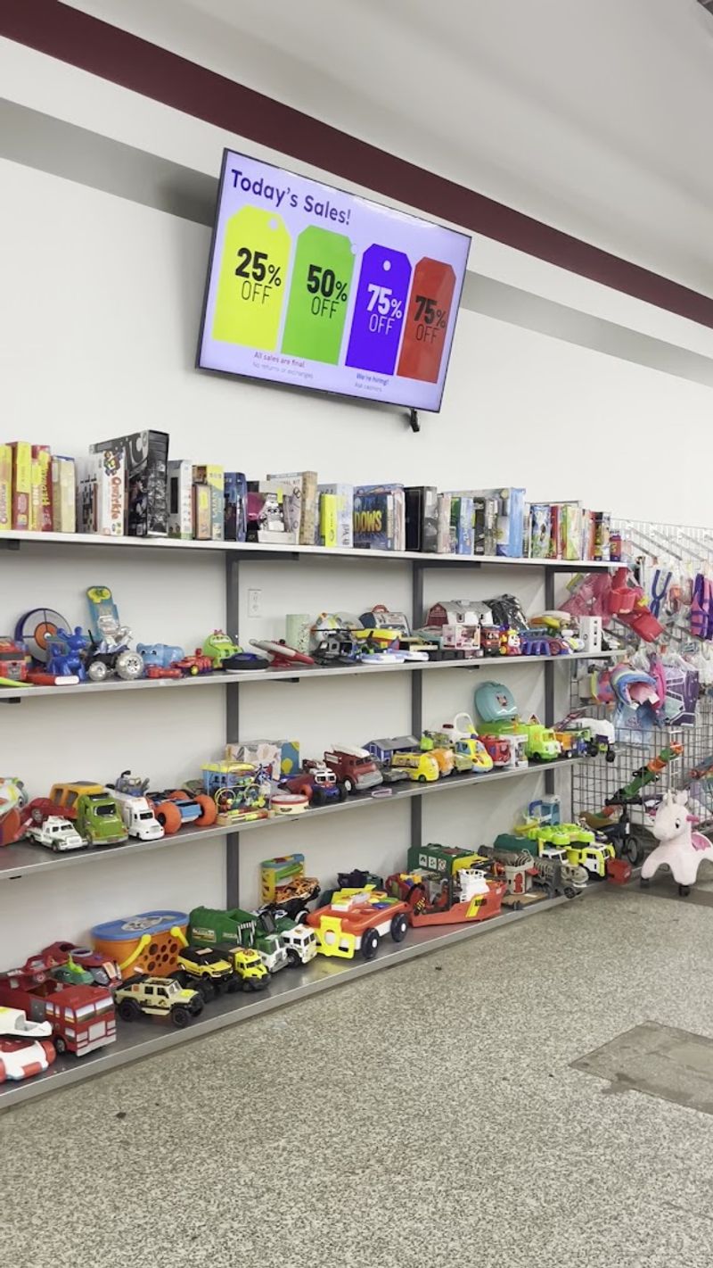 Toys and Kids Items Fill an Entire Section of the Store