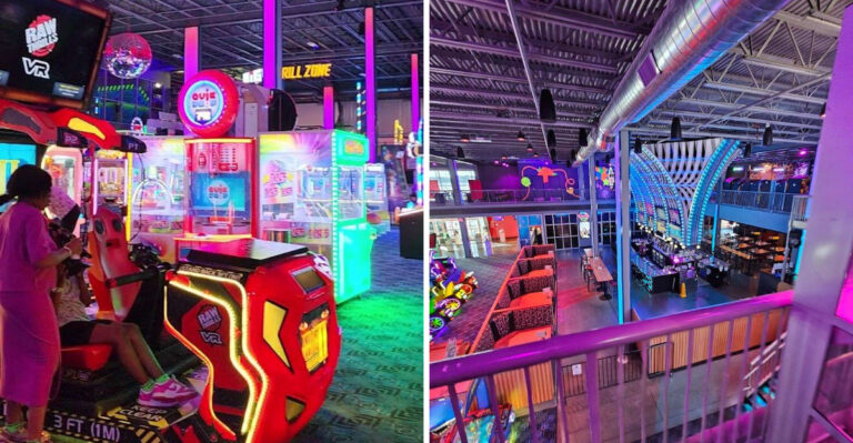 Unleash your inner child at this giant indoor amusement center that’s packed with family fun