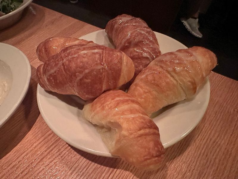 Warm Honey Buttered Croissants as a Starter
