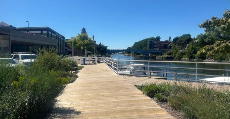 You’ll Never Believe This Beautiful Riverside Boardwalk Is Right In The Heart Of Small-Town Michigan