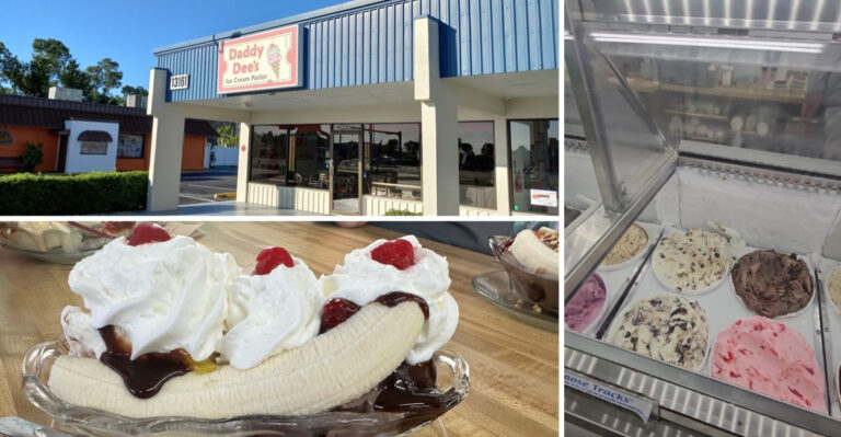 A Classic Florida Ice Cream Parlor Has Over 60 Flavors and Model Trains Running Overhead