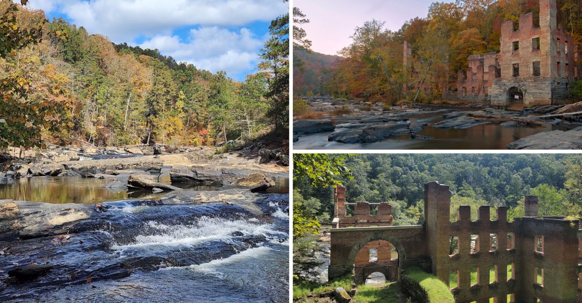A Eerie Hike in Georgia Leads to the Haunting Ruins of An Abandoned Mill