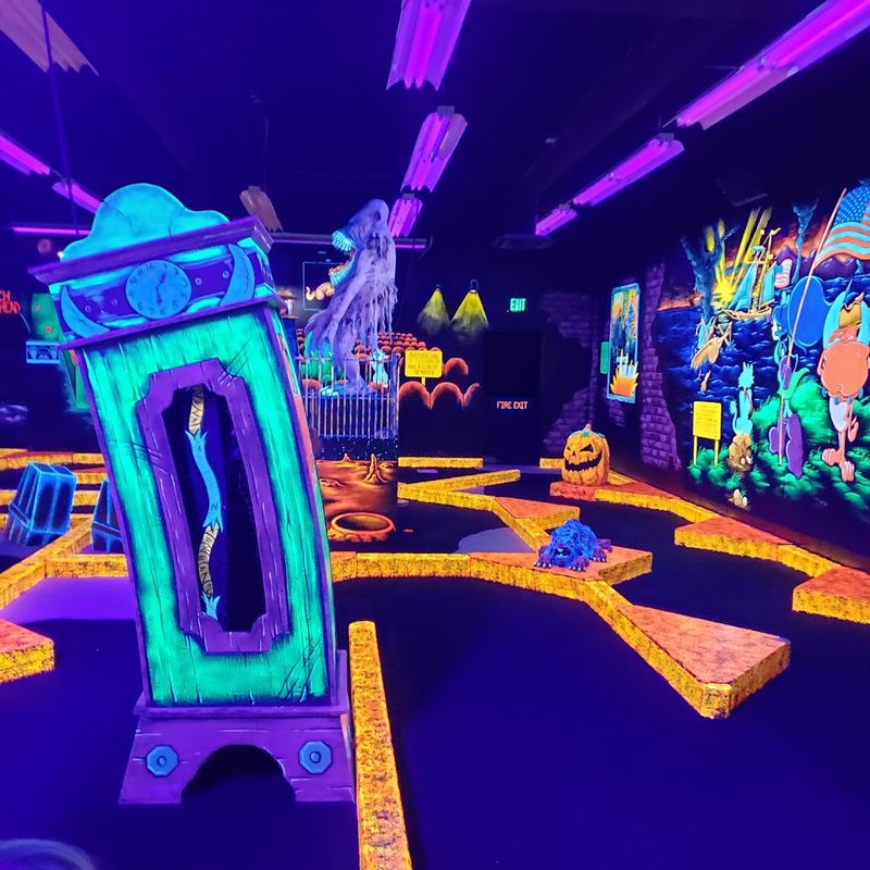 A Glow-in-the-Dark Mini Golf Course Unlike Any Other