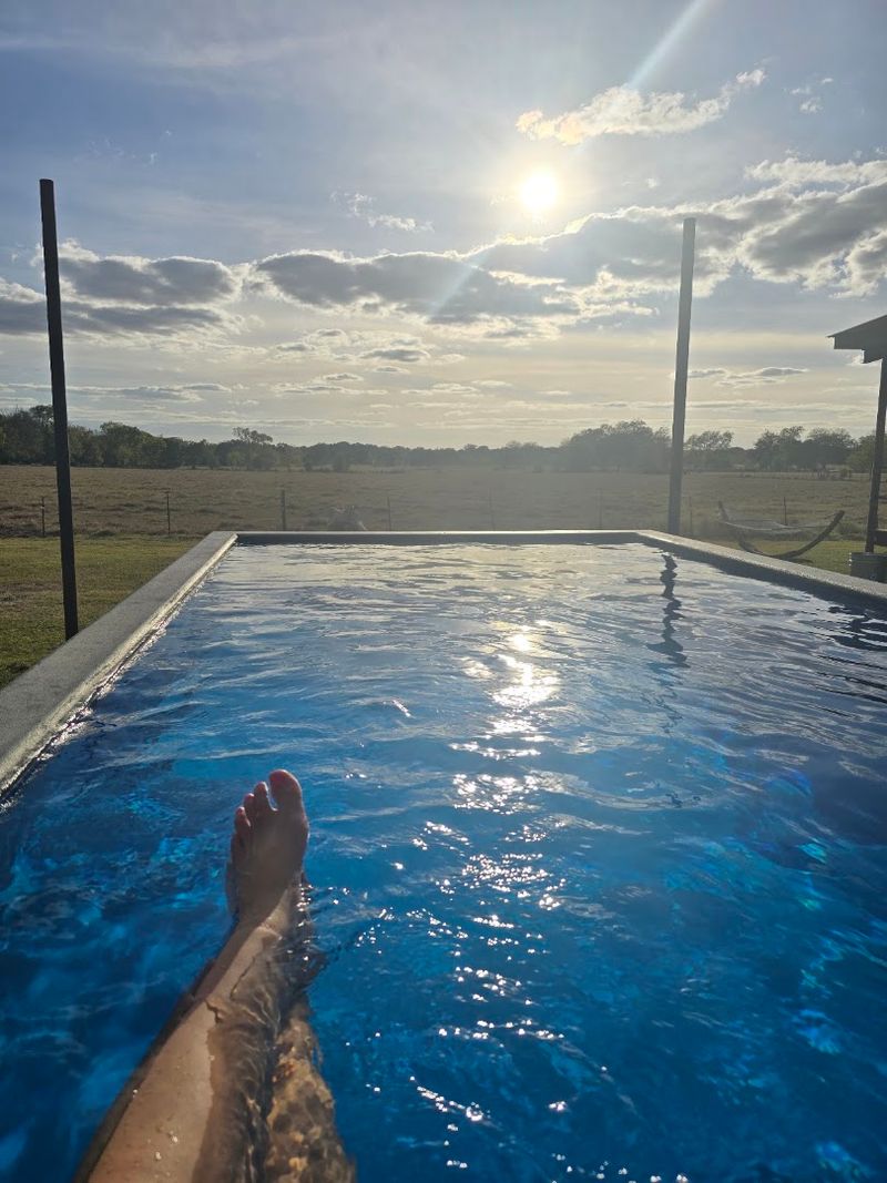 A Heated Pool Made From a Shipping Container