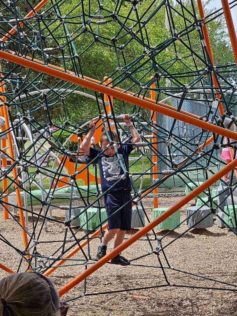 A Spider Web Climber That Challenges Young Adventurers