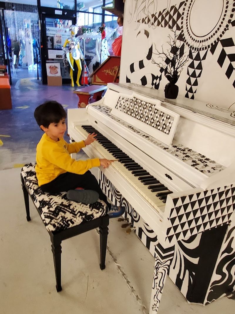 A Stage With Musical Instruments for Tiny Performers