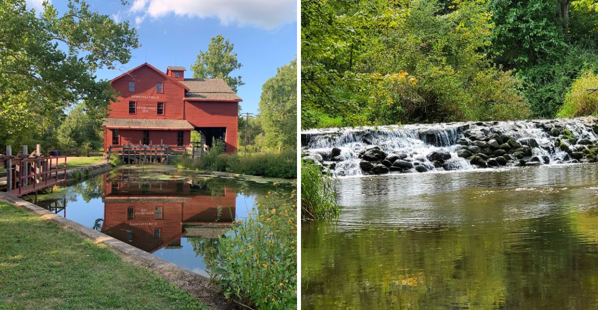 A Underrated Indiana Park With A Historic Mill and Scenic Trails Is A Family Day Trip Waiting to Happen