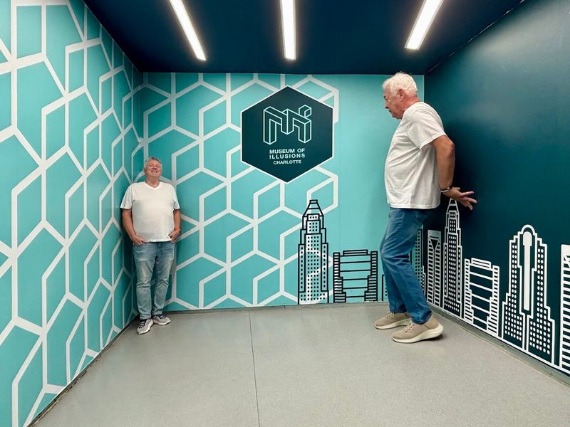 Ames Room: Where People Shrink and Grow Before Your Eyes
