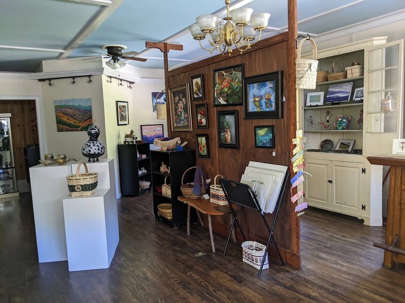 An Art Gallery Upstairs Showcasing Local and Regional Artists