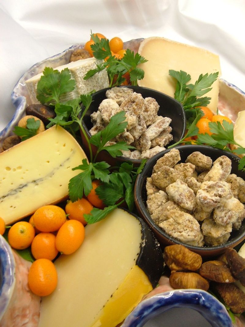 Artisan cheese platters
