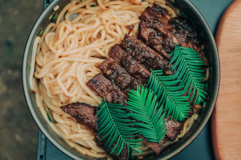 Beef and noodles